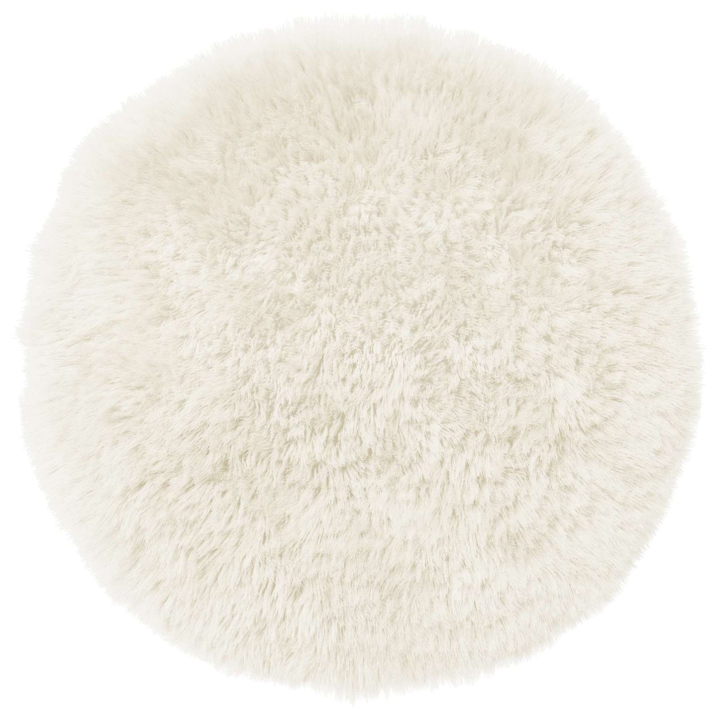 Cushion Cover 2 pcs HEERLEN White Ø 60 cm PV Fleece