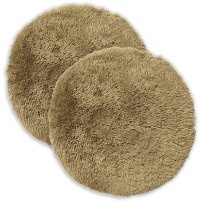 Cushion Cover 2 pcs HEERLEN Light Green Ø 60 cm PV Fleece