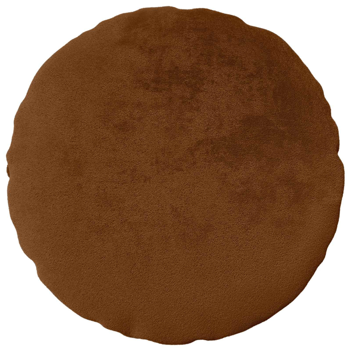 Cushion Cover 6 pcs HEERLEN Light Brown Ø 60 cm Flannel