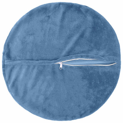 Cushion Cover 2 pcs HEERLEN Light Blue Ø 60 cm Flannel