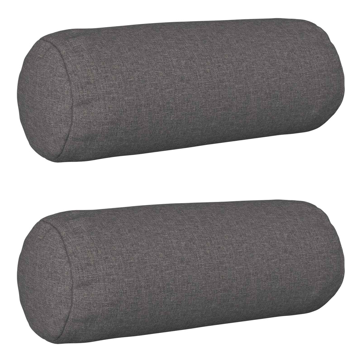 Cushion Cover 2 pcs HEERLEN Light Grey Ø 15 x 40 cm Fabric