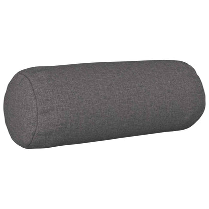 Cushion Cover 6 pcs HEERLEN Light Grey Ø 15 x 40 cm Fabric