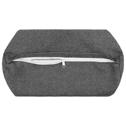 Cushion Cover 6 pcs HEERLEN Light Grey Ø 15 x 40 cm Fabric