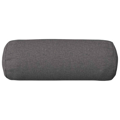 Cushion Cover 6 pcs HEERLEN Light Grey Ø 15 x 40 cm Fabric