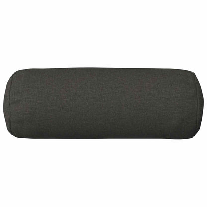 Cushion Cover 2 pcs HEERLEN Dark Grey Ø 15 x 40 cm Fabric