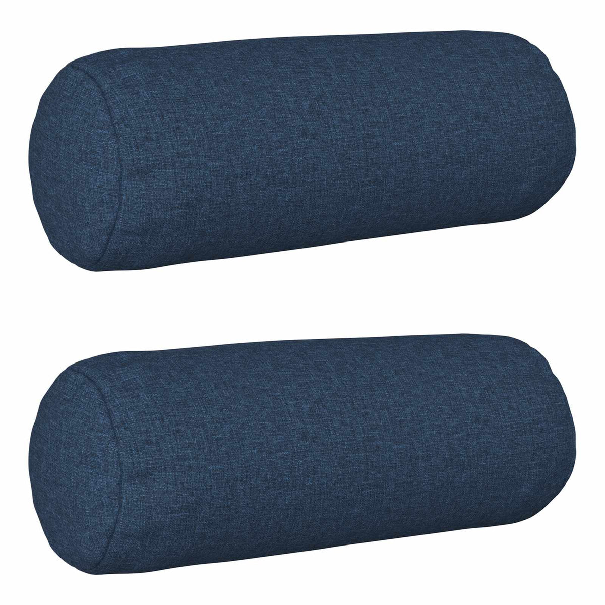 Cushion Cover 2 pcs HEERLEN Blue Ø 15 x 40 cm Fabric