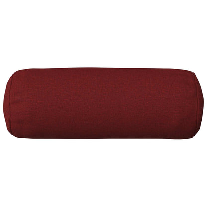 Cushion Cover 2 pcs HEERLEN Wine Red Ø 15 x 40 cm Fabric