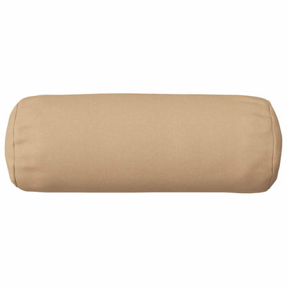 Cushion Cover 2 pcs HEERLEN Cream Ø 15 x 40 cm Fabric
