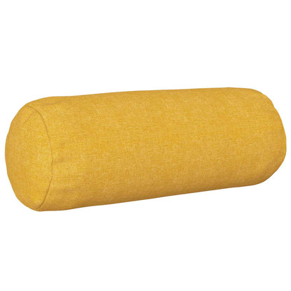Cushion Cover 2 pcs HEERLEN Light Yellow Ø 15 x 40 cm Fabric