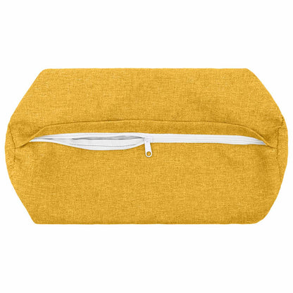 Cushion Cover 2 pcs HEERLEN Light Yellow Ø 15 x 40 cm Fabric