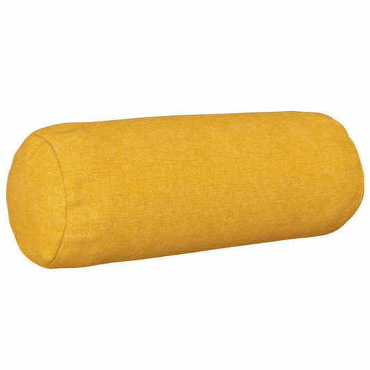 Cushion Cover 6 pcs HEERLEN Light Yellow Ø 15 x 40 cm Fabric