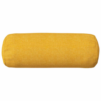 Cushion Cover 6 pcs HEERLEN Light Yellow Ø 15 x 40 cm Fabric