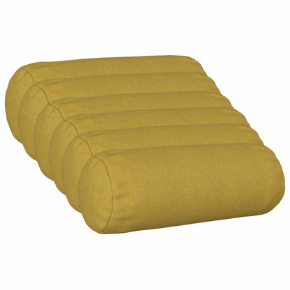 Cushion Cover 6 pcs HEERLEN Light Green Ø 15 x 40 cm Fabric