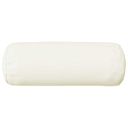 Cushion Cover 2 pcs HEERLEN White Ø 15 x 40 cm Fabric