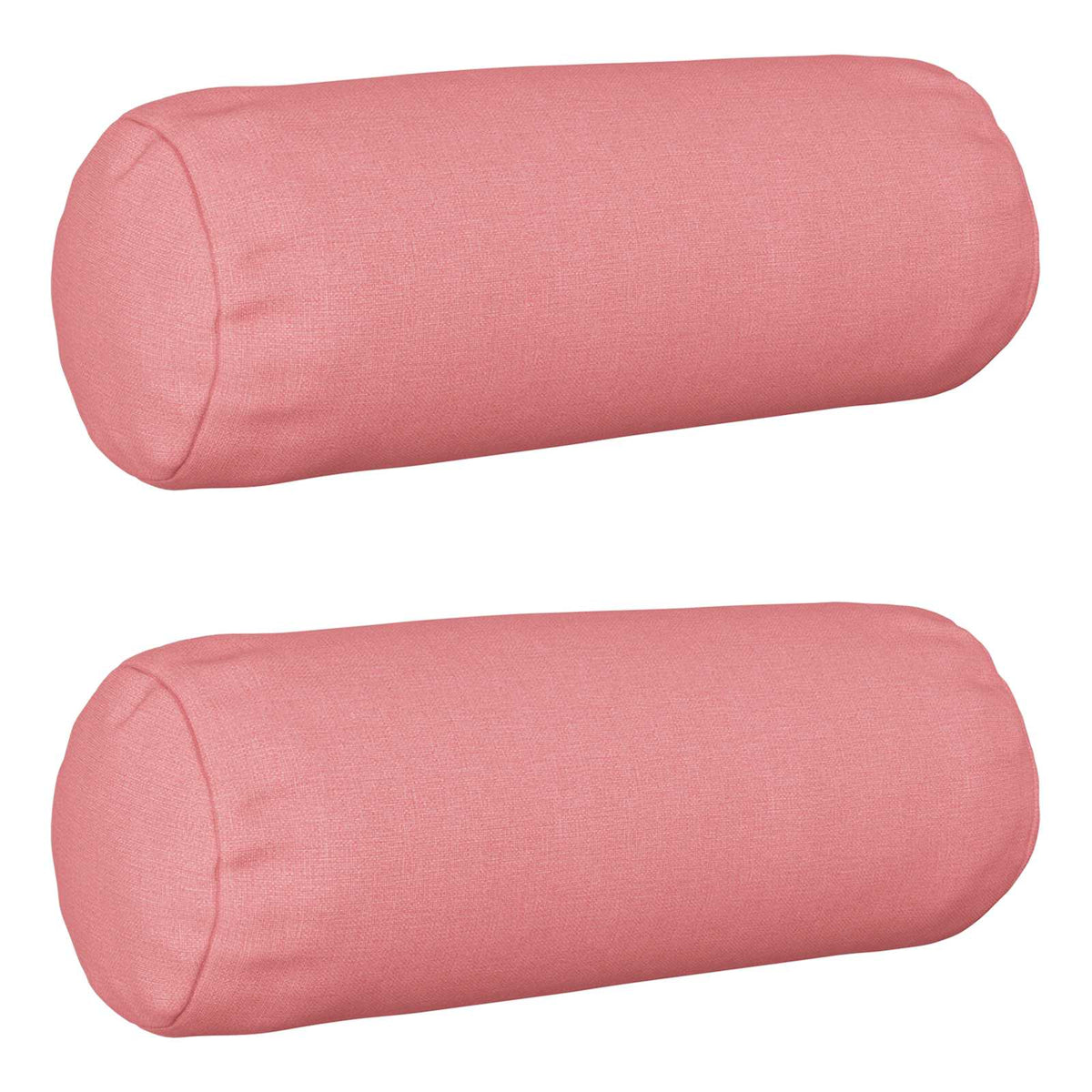 Cushion Cover 2 pcs HEERLEN Pink Ø 15 x 40 cm Fabric