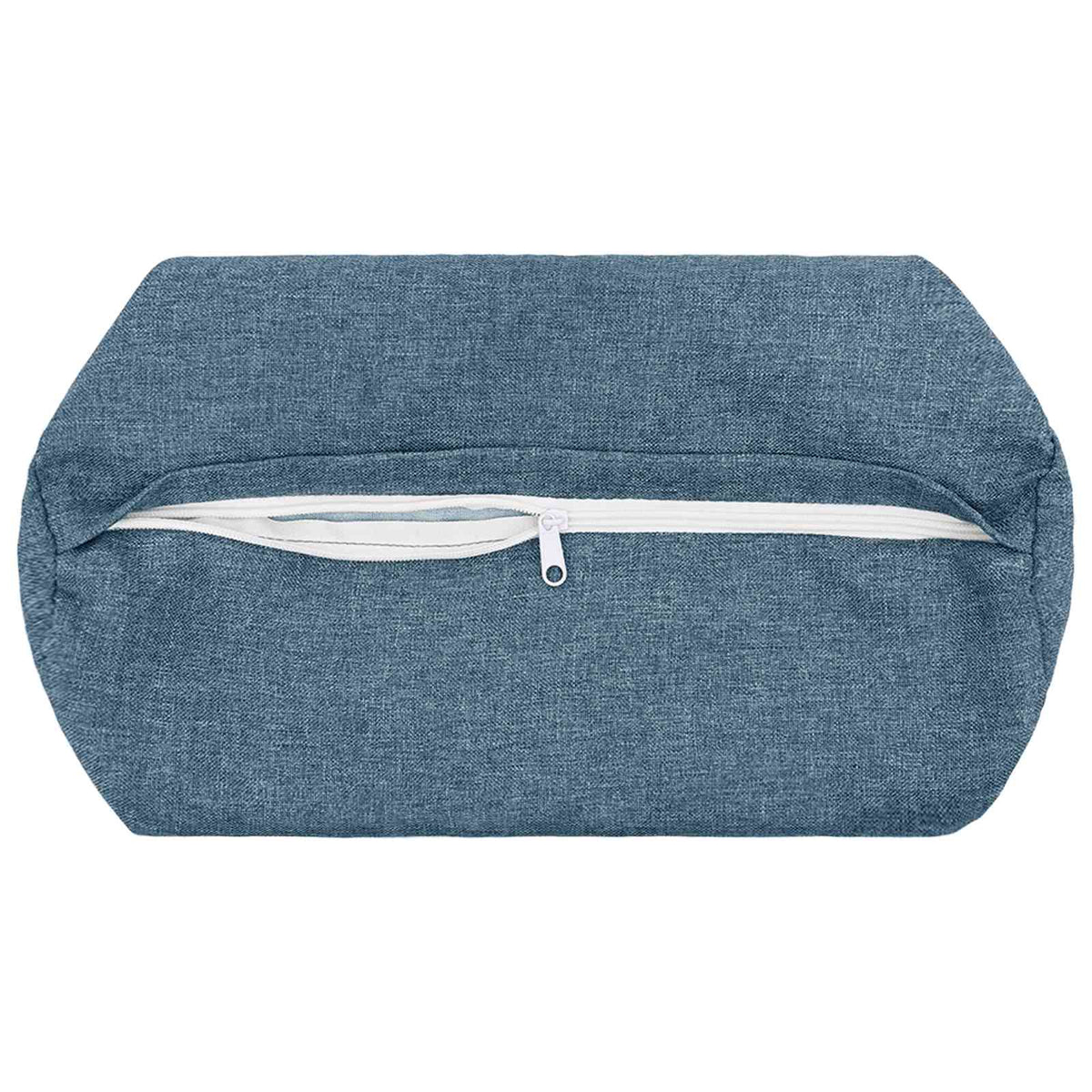 Cushion Cover 2 pcs HEERLEN Jeans Blue Ø 15 x 40 cm Fabric