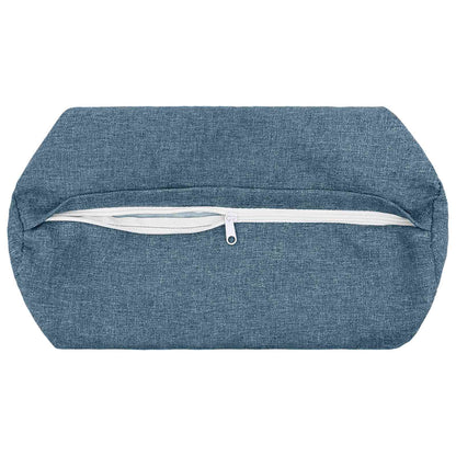 Cushion Cover 2 pcs HEERLEN Jeans Blue Ø 15 x 40 cm Fabric