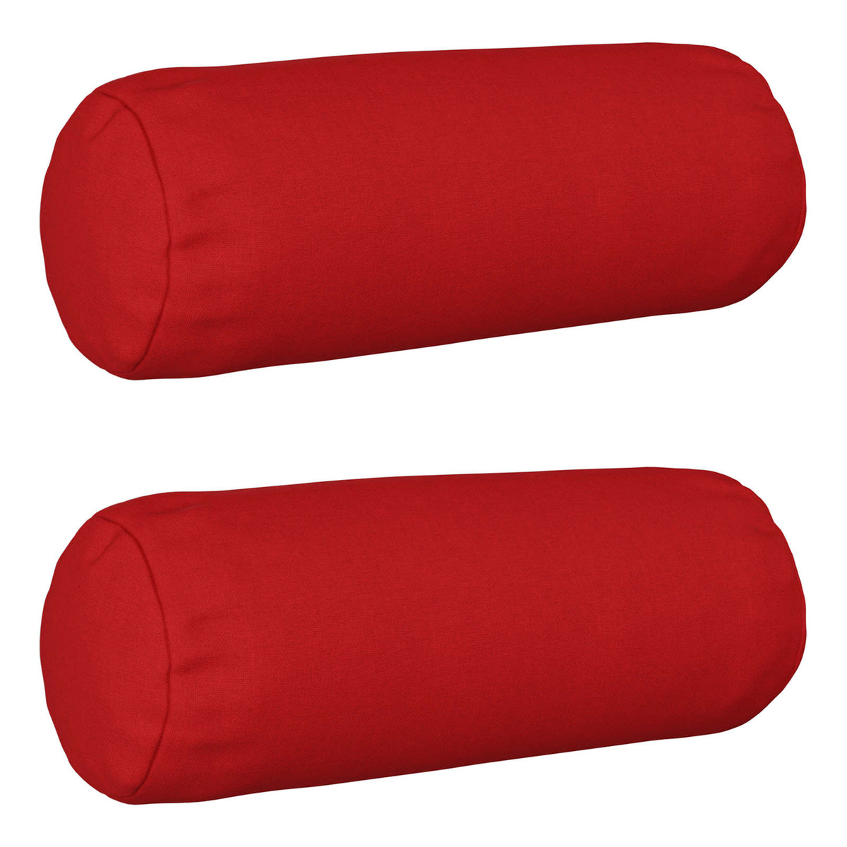 Cushion Cover 2 pcs HEERLEN Red Ø 15 x 40 cm Fabric