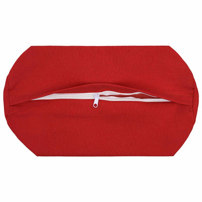 Cushion Cover 2 pcs HEERLEN Red Ø 15 x 40 cm Fabric