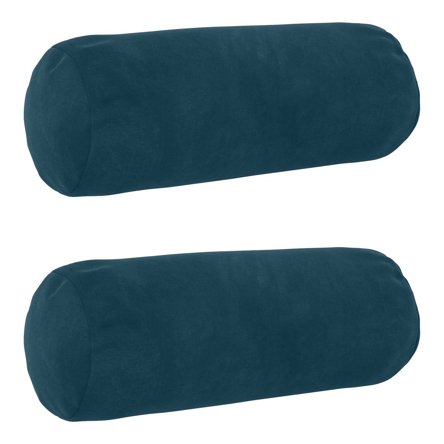 Cushion Cover 2 pcs HEERLEN Blue Ø 15 x 40 cm Velvet