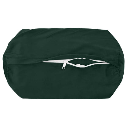 Cushion Cover 2 pcs HEERLEN Dark Green Ø 15 x 40 cm Velvet