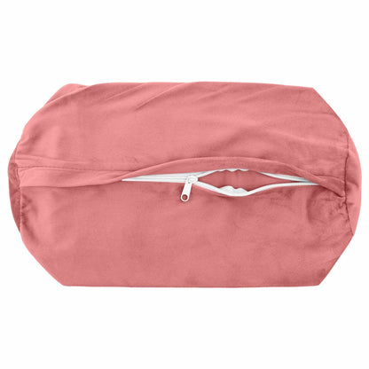 Cushion Cover 2 pcs HEERLEN Pink Ø 15 x 40 cm Velvet