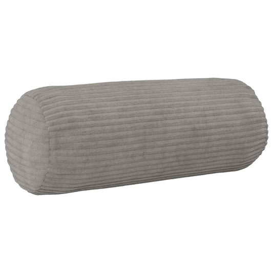 Cushion Cover 2 pcs HEERLEN Light Grey Ø 15 x 40 cm Corduroy