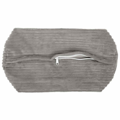 Cushion Cover 2 pcs HEERLEN Light Grey Ø 15 x 40 cm Corduroy