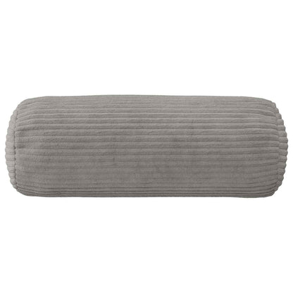 Cushion Cover 2 pcs HEERLEN Light Grey Ø 15 x 40 cm Corduroy