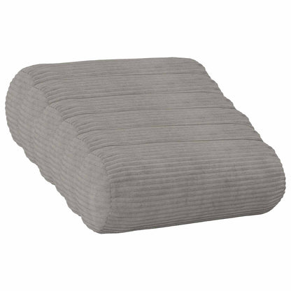 Cushion Cover 6 pcs HEERLEN Light Grey Ø 15 x 40 cm Corduroy
