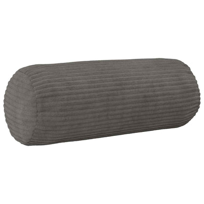 Cushion Cover 2 pcs HEERLEN Dark Grey Ø 15 x 40 cm Corduroy
