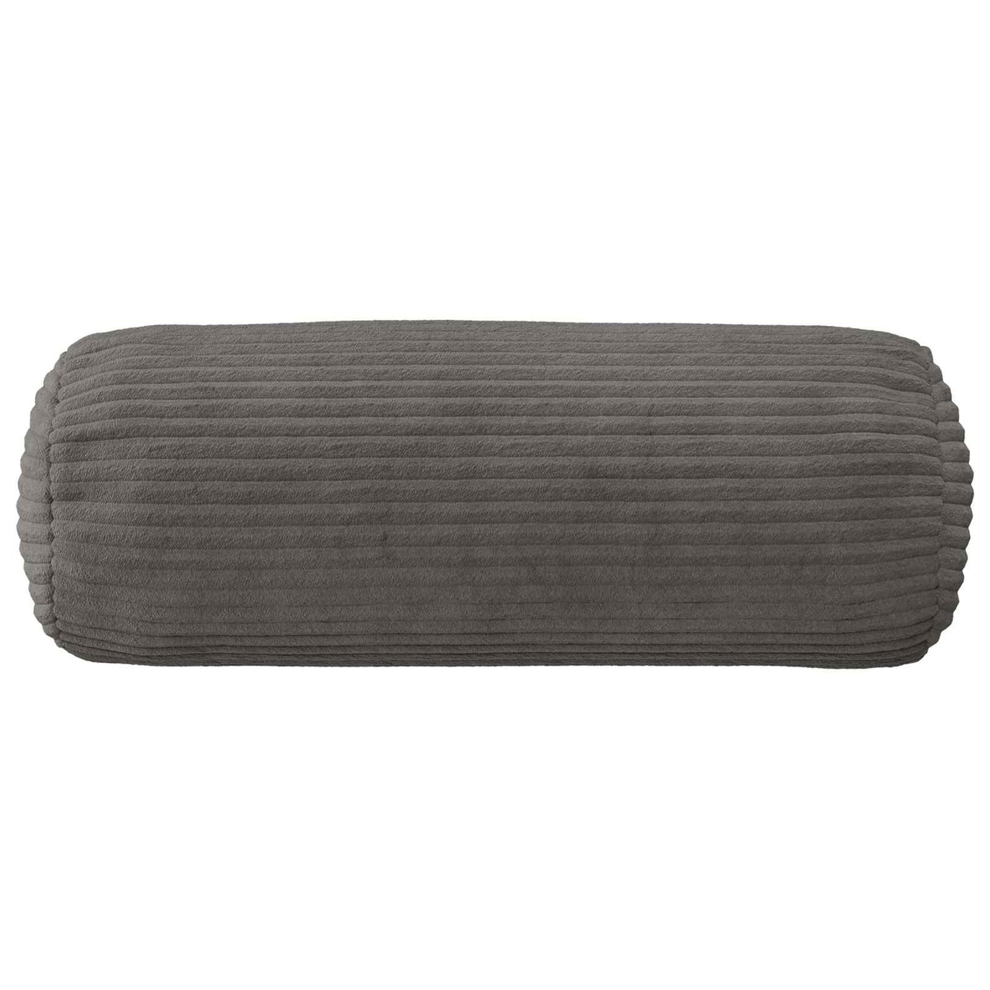 Cushion Cover 2 pcs HEERLEN Dark Grey Ø 15 x 40 cm Corduroy