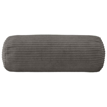 Cushion Cover 6 pcs HEERLEN Dark Grey Ø 15 x 40 cm Corduroy