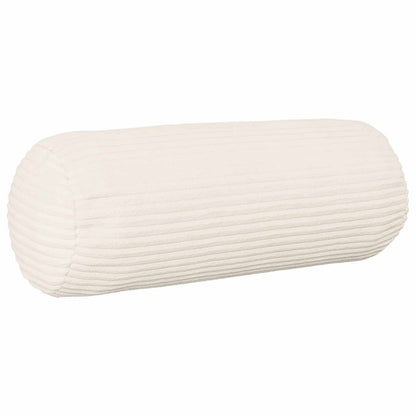 Cushion Cover 2 pcs HEERLEN Cream Ø 15 x 40 cm Corduroy