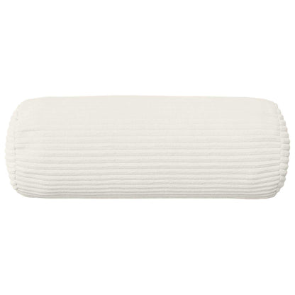 Cushion Cover 2 pcs HEERLEN Cream Ø 15 x 40 cm Corduroy