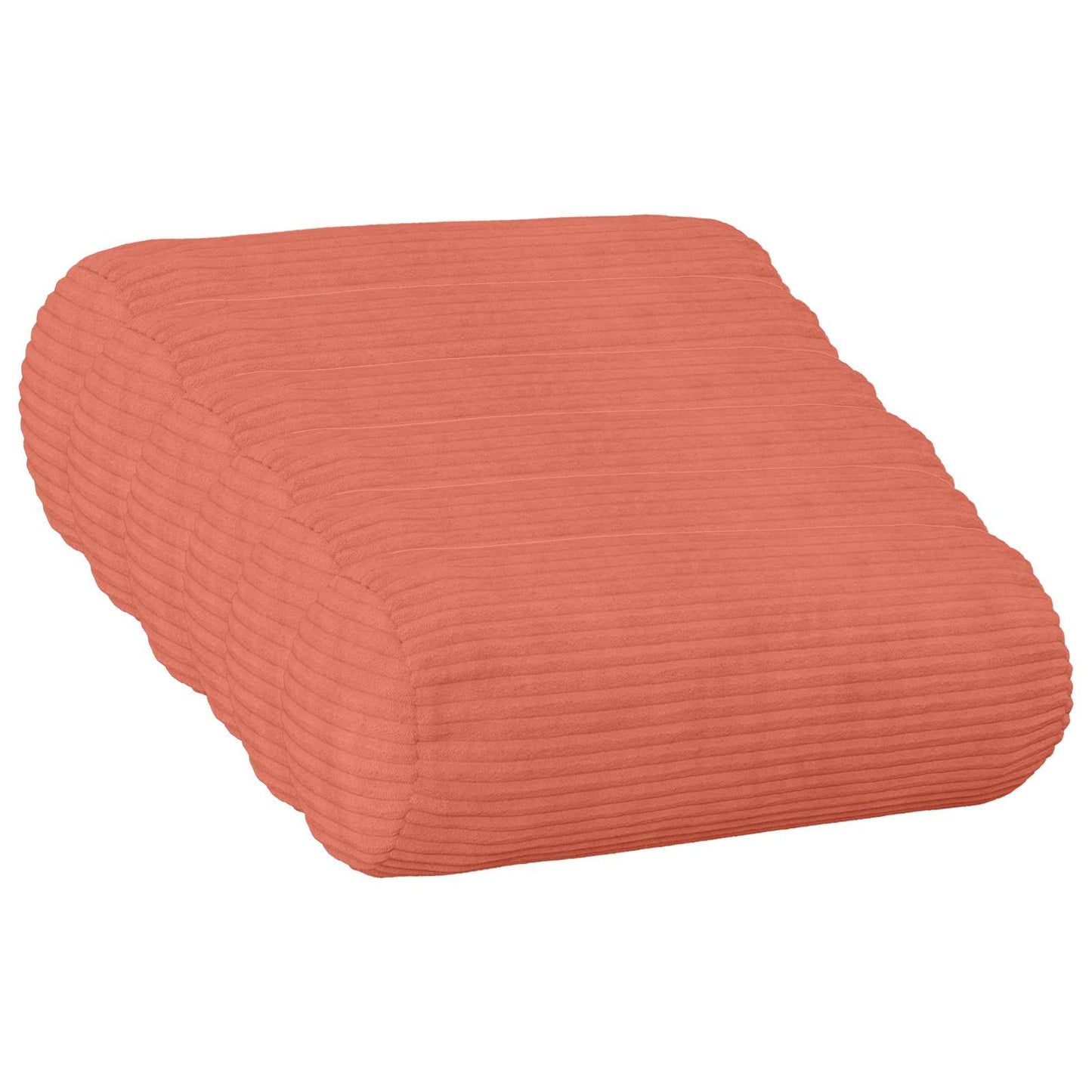 Cushion Cover 6 pcs HEERLEN Red Orange Ø 15 x 40 cm Corduroy