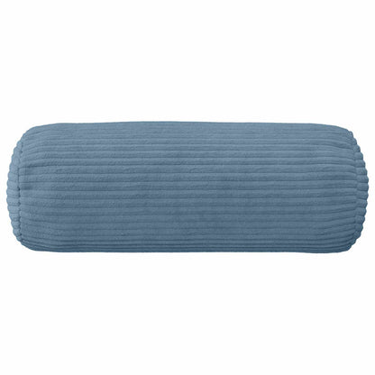 Cushion Cover 2 pcs HEERLEN Blue Ø 15 x 40 cm Corduroy