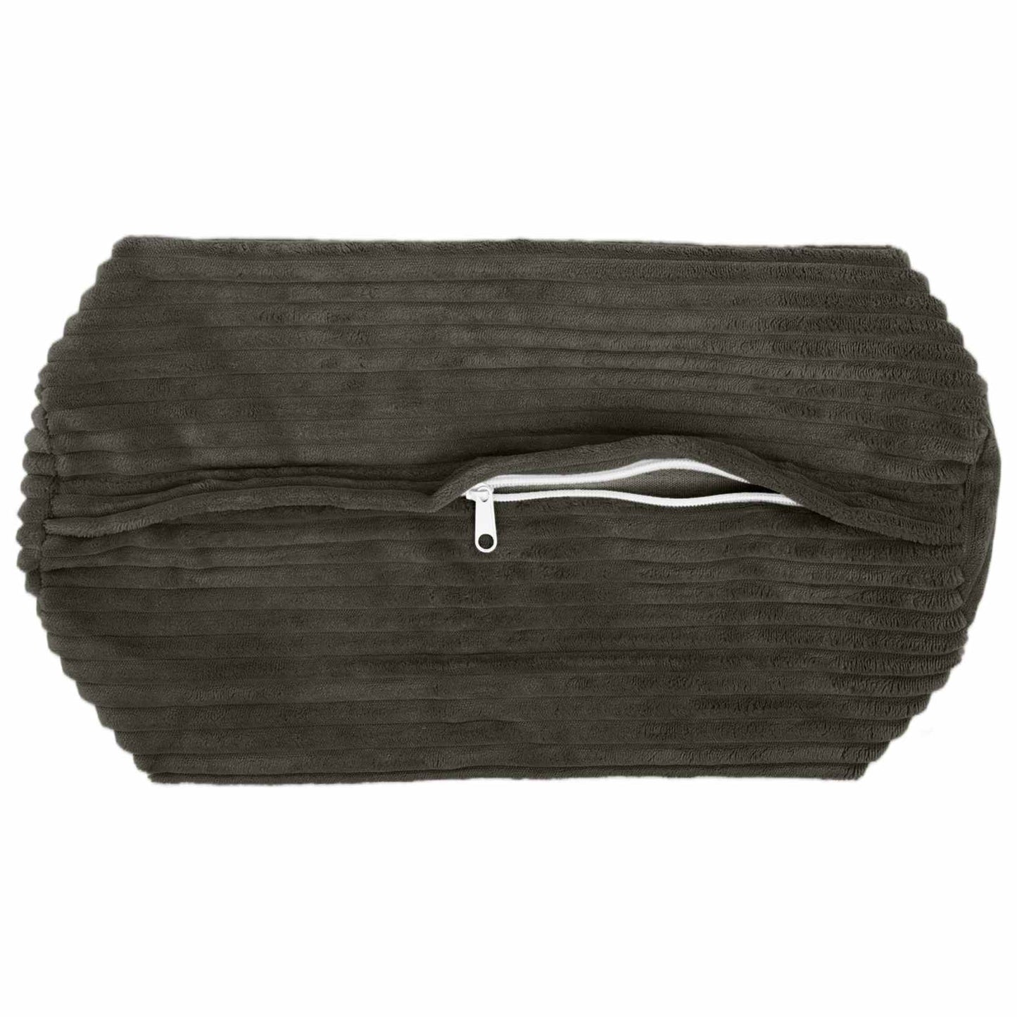Cushion Cover 2 pcs HEERLEN Anthracite Ø 15 x 40 cm Corduroy
