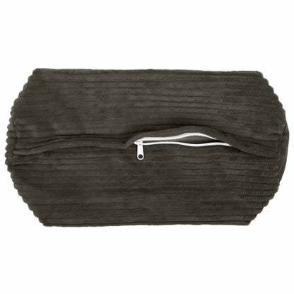 Cushion Cover 2 pcs HEERLEN Anthracite Ø 15 x 40 cm Corduroy