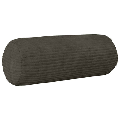 Cushion Cover 6 pcs HEERLEN Anthracite Ø 15 x 40 cm Corduroy