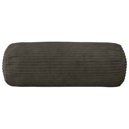 Cushion Cover 6 pcs HEERLEN Anthracite Ø 15 x 40 cm Corduroy