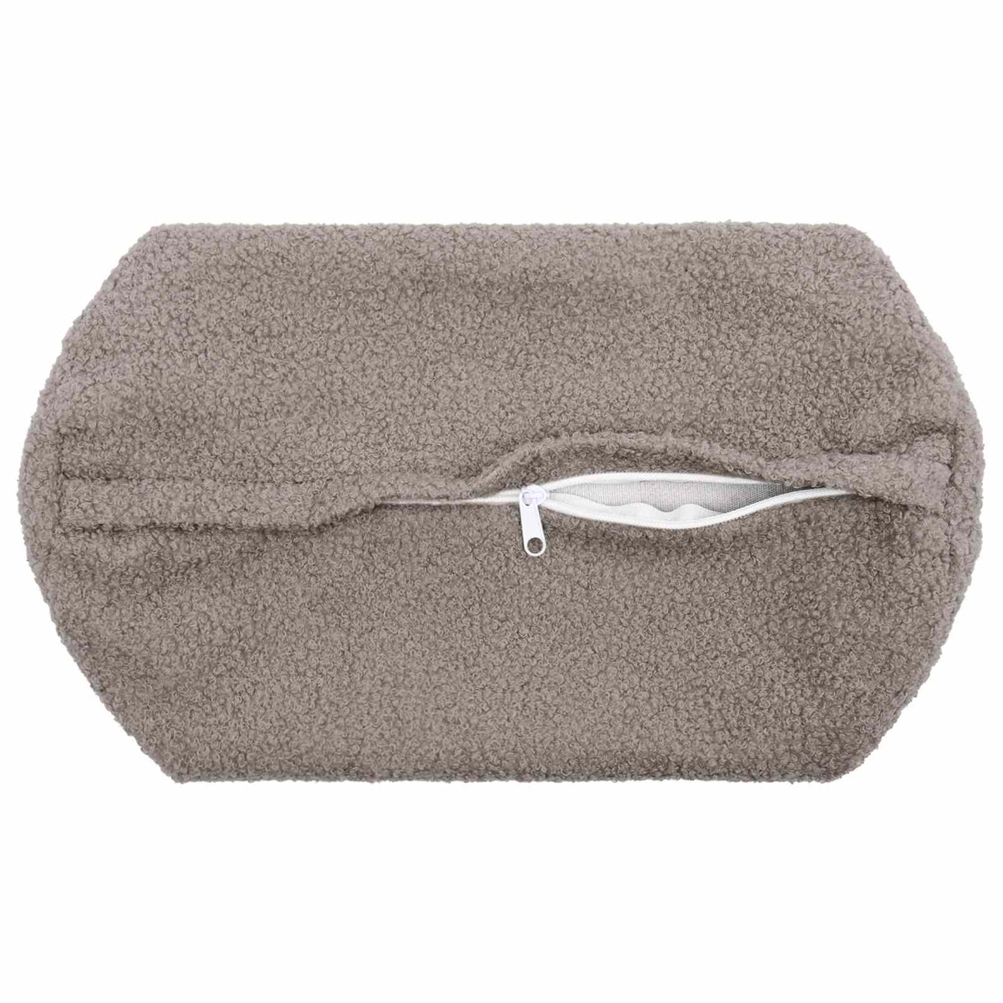 Cushion Cover 6 pcs HEERLEN Light Grey Ø 15 x 40 cm Bouclé