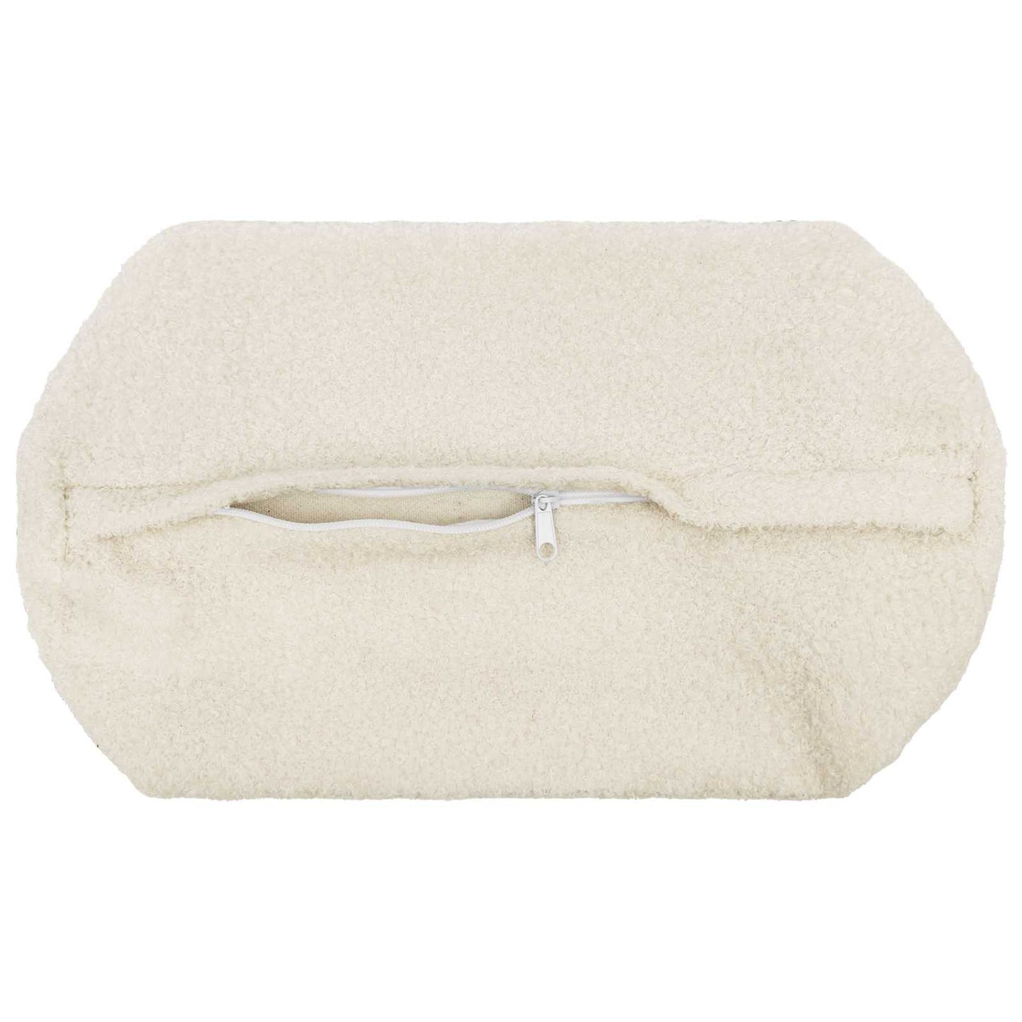 Cushion Cover 2 pcs HEERLEN Cream Ø 15 x 40 cm Bouclé