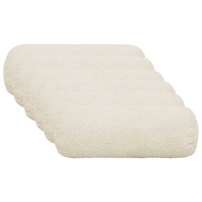 Cushion Cover 6 pcs HEERLEN Cream Ø 15 x 40 cm Bouclé