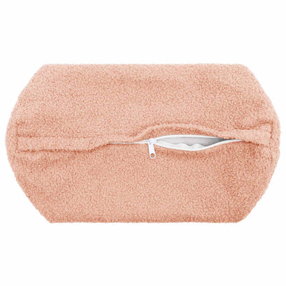 Cushion Cover 6 pcs HEERLEN Pink Ø 15 x 40 cm Bouclé