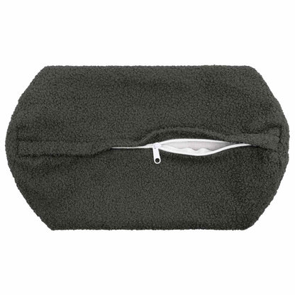 Cushion Cover 2 pcs HEERLEN Dark Grey Ø 15 x 40 cm Bouclé