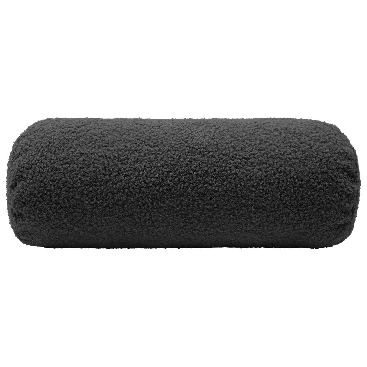 Cushion Cover 6 pcs HEERLEN Dark Grey Ø 15 x 40 cm Bouclé
