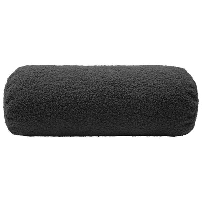 Cushion Cover 6 pcs HEERLEN Dark Grey Ø 15 x 40 cm Bouclé