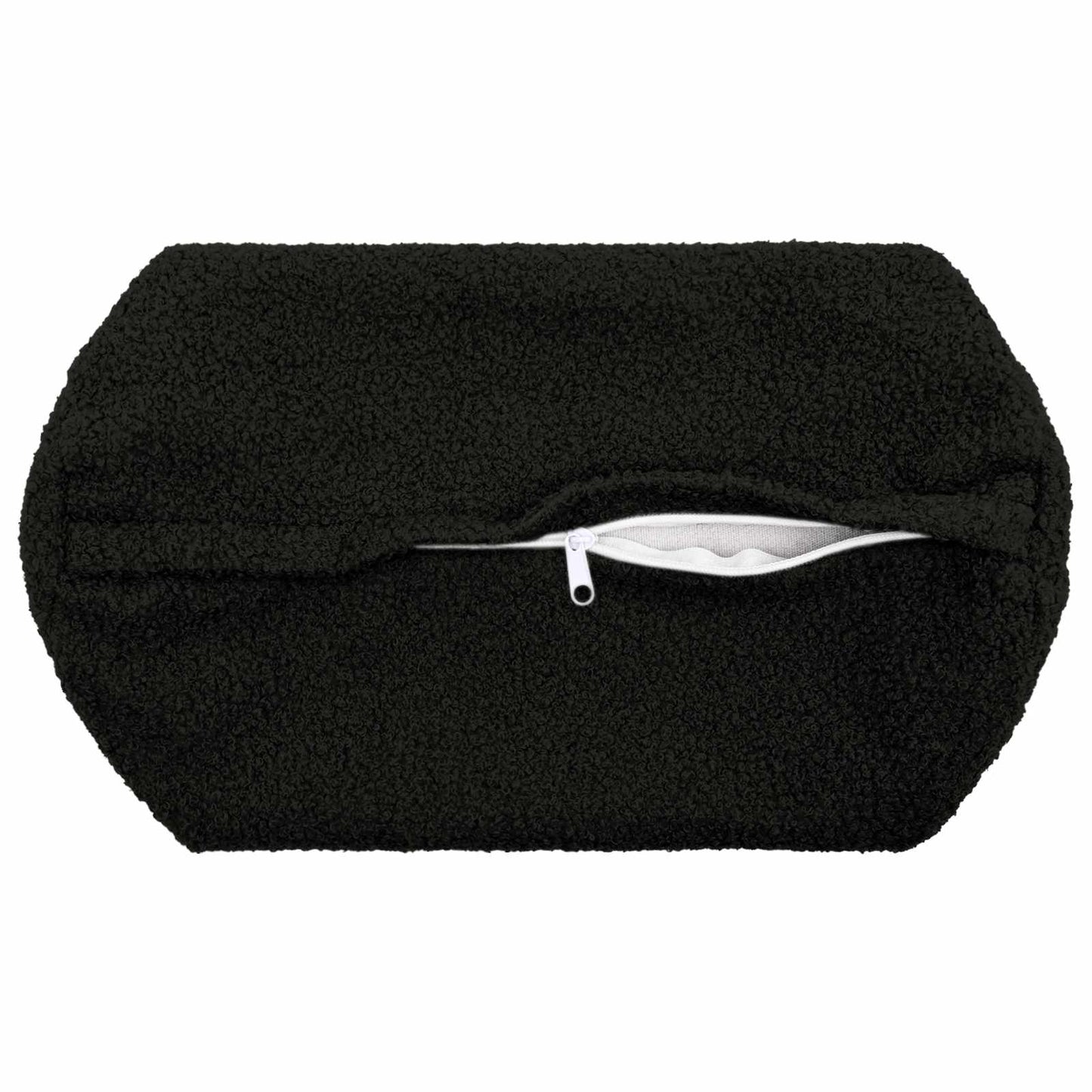 Cushion Cover 2 pcs HEERLEN Black Ø 15 x 40 cm Bouclé