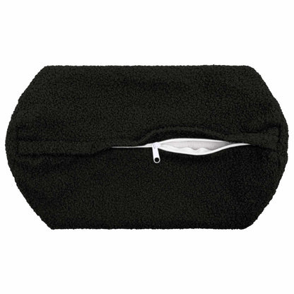 Cushion Cover 2 pcs HEERLEN Black Ø 15 x 40 cm Bouclé